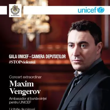 Maxim Vengerov va concerta la Gala UNICEF 