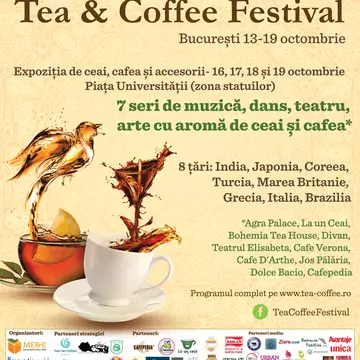 Tea&Coffee Festival continuă cu Expoziția de Ceai, Cafea, Delicatese și Accesorii 