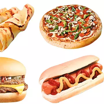 Vezi ce rişti, dacă mănânci hamburger, hot-dog, pizza sau clătite