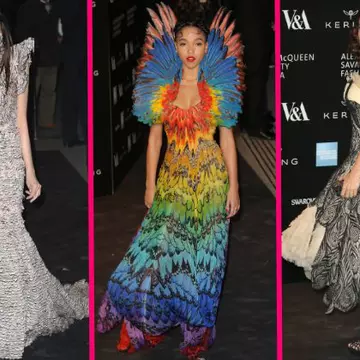 Celebrităţi la gala expoziţiei Alexander McQueen