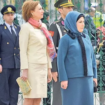 Secretul din spatele ținutei pe care Carmen Iohannis a purtat-o la întâlnirea cu președintele Turciei