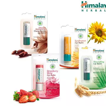 (P) Balsamurile de buze de la Himalaya Herbals protejeaza, catifeleaza si previn uscarea!