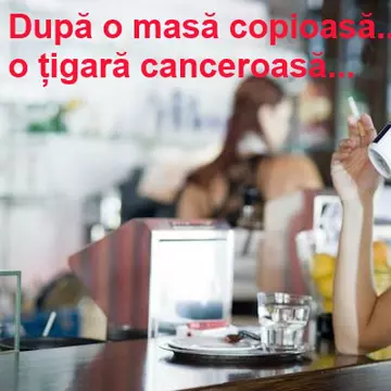 Ce se întâmplă în corpul tău dacă fumezi imediat după masă