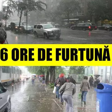 Cod galben de ploi în aversă şi grindină în Bucureşti
