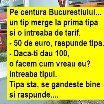 Bancul de luni. Ce se întâmplă pe centura Bucureştiului dacă întrebi o tipă de tarif