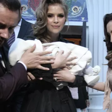 Ce a primit micuța Eva cadou de botez de la mama lui Cătălin Măruță