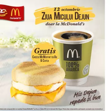 (P) McDonald’s îți face cinste de Ziua Micului Dejun