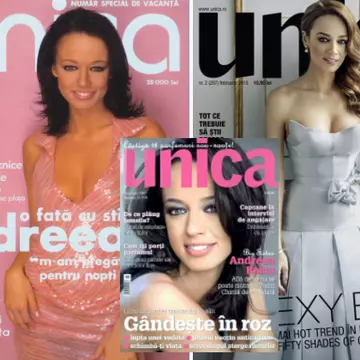 Aniversare Unica 18 ani: Andreea Raicu, de 10 ori pe coperta revistei