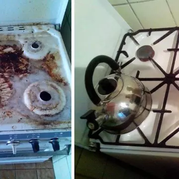 Curăţă aragazul în 5 minute cu ingrediente banale din bucătărie