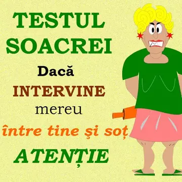 Testul de îmblânzit soacra