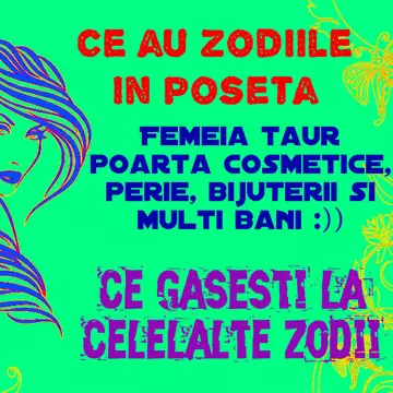 Ce au zodiile în poseta