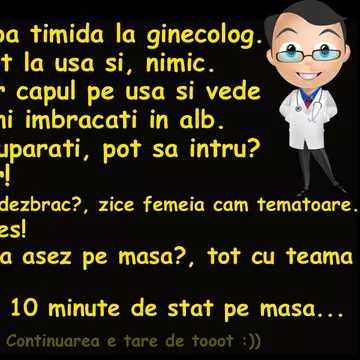 Banc: Tipa timidă la ginecolog