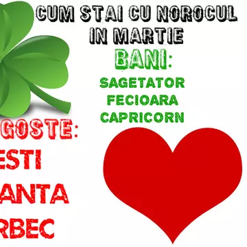 Horoscopul lunii martie. Afla daca esti printre zodiile norocoase!