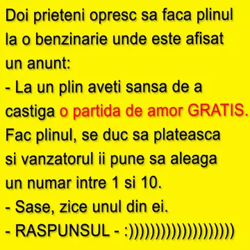 Bancul de vineri. La benzinărie