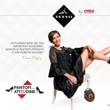 (P) TEZYO, alături de Dana Rogoz, lansează campania “Pantofi cu Atitudine”