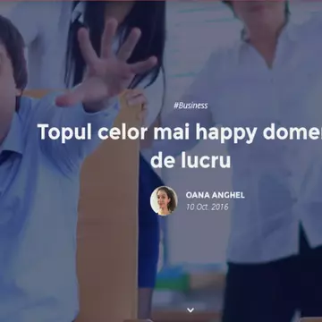Topul celor mai happy domenii de lucru