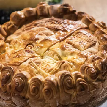 Pită umplută, rețetă sârbească de Crăciun