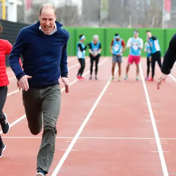 Ducesa Kate Middleton, prințul William și printul Harry s-au întrecut la alergat