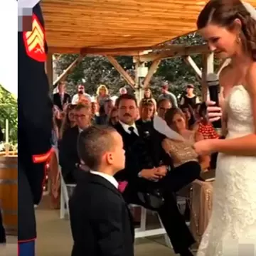 Reacția unui băiețel de patru ani la nunta tatălui său