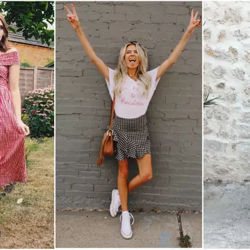 Cum porți rochia și fusta gingham
