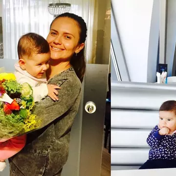 Imagini cu Cristina Șișcanu pe patul de spital, la scurt timp după naștere