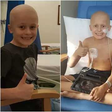 Emoționant! Băiețelul bolnav de cancer care s-a rugat să mai trăiască până la nașterea surioarei lui