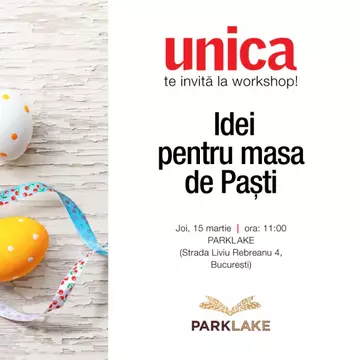 Câștigă o invitație la workshop-ul "Idei pentru masa de Paști"