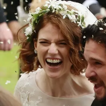 Actorii Kit Harington și Rose Leslie s-au căsătorit FOTO