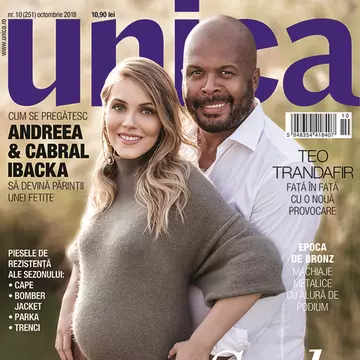 Andreea și Cabral pe coperta Unica octombrie 2018. Cum se pregătesc să devină părinți