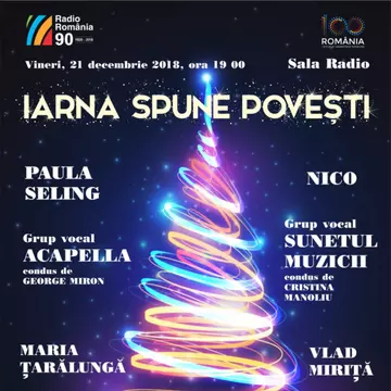 Paula Seling, Nico și Vlad Miriță, printre invitații speciali în concertul ”Iarna spune povești”, prezentat de Big Band-ul Radio