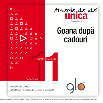 Vino la Atelierele de Idei Unica să afli cum se aleg cadourile memorabile!