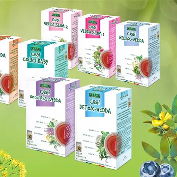 Ce afecțiuni tratează noua gamă de ceaiuri marca Vedda