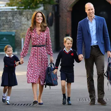 Prințesa Charlotte în prima zi de școală. FOTO
