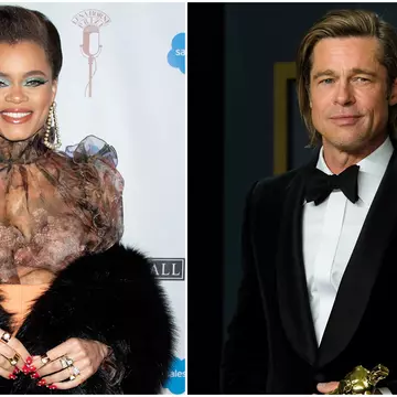Brad Pitt, surprins flirtând cu actrița Andra Day la gala premiilor Oscar 2021