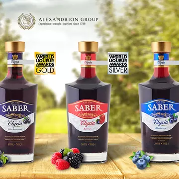 (P) Lichiorurile SABER Elyzia, din portofoliul Alexandrion Group, distinse cu 4 medalii la World Liqueur Awards 2021
