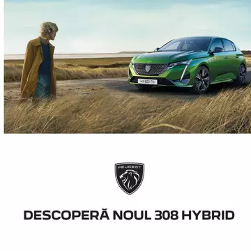 Noul PEUGEOT 308 - primul model ce poartă Noul Logo PEUGEOT