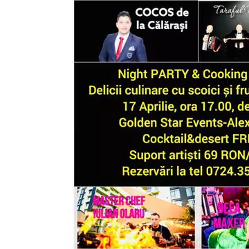 Party Night & Cooking Show, în cea mai luxoasă locație din orașul Alexandria, Teleorman