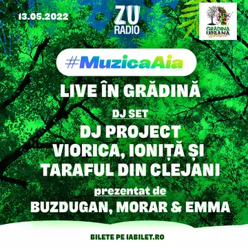 Nu-ți face planuri pentru vineri seara! Ai un ZUper party cu #MuzicaAia. Vineri, 13 mai, în Grădina Urbană Herăstrău, #MuzicaAia se va auzi live.