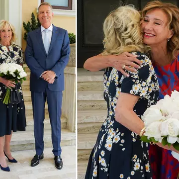 Cât a costat rochia pe care Carmen Iohannis a purtat-o la întâlnirea cu Jill Biden, Prima Doamnă a Statelor Unite