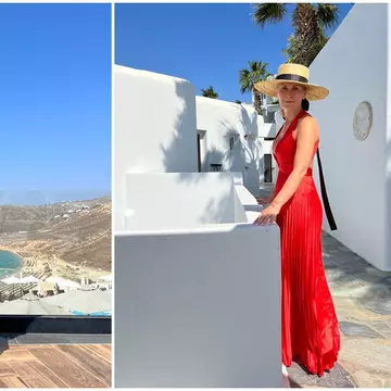 EXCLUSIV. Alessandra Stoicescu a spus care este secretul siluetei sale. Jurnalista se află în vacanță cu familia în Mykonos