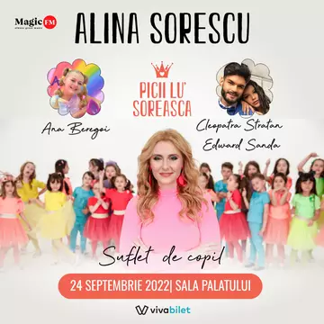 "Suflet de copil": concert al Alinei Sorescu, pe 24 septembrie 2022, la Sala Palatului