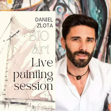 Live painting session în cafea cu Daniel Zlota, la Amar Coffee Tribe