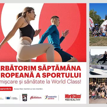 World Class lansează un maraton de evenimente dedicate Săptămânii Europene a Sportului