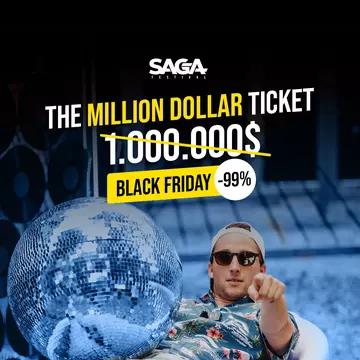 De Black Friday, SAGA Festival pune în vânzare biletul de 1 milion de dolari