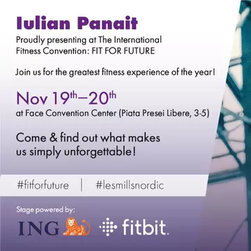 România în mișcare. Pe 19 și 20 noiembrie, peste 2.000 de pasionați ai mișcării se vor întâlni la Convenția Internațională de Fitness „FIT FOR FUTURE”