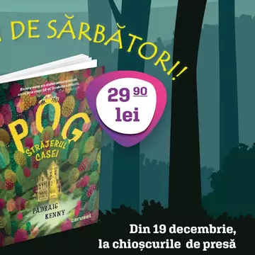 „Pog, străjerul casei”, de Padraig Kenny, o carte despre reziliență și maturizare, scrisă pe înțelesul celor mici