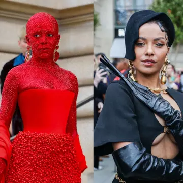 Cele mai excentrice apariții la Paris Fashion Week. Kylie Jenner a purtat un cap de leu, iar Doja Cat a apărut îmbrăcată în cristale