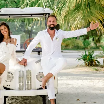 Marius Morra s-a căsătorit pe o plajă din Maldive. Imagini spectaculoase de la eveniment