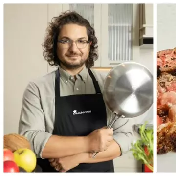 Antricot de vită cu sos Roquefort, rețeta lui chef Florin Dumitrescu