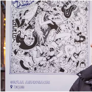 Giulia Andronache este câștigătoarea Red Bull Doodle Art și reprezintă România în finala globală